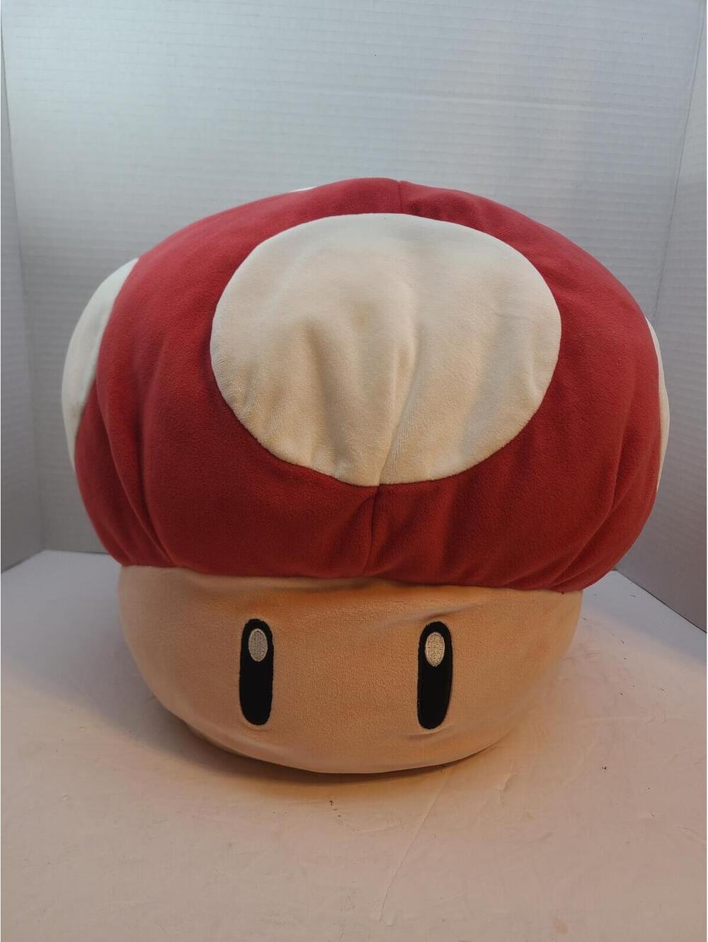 Tomy Club Mocchi-Mocchi Super Mario Nintendo Mega Red Mushroom Plush Pillow